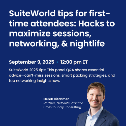SuiteWorld Tips 
